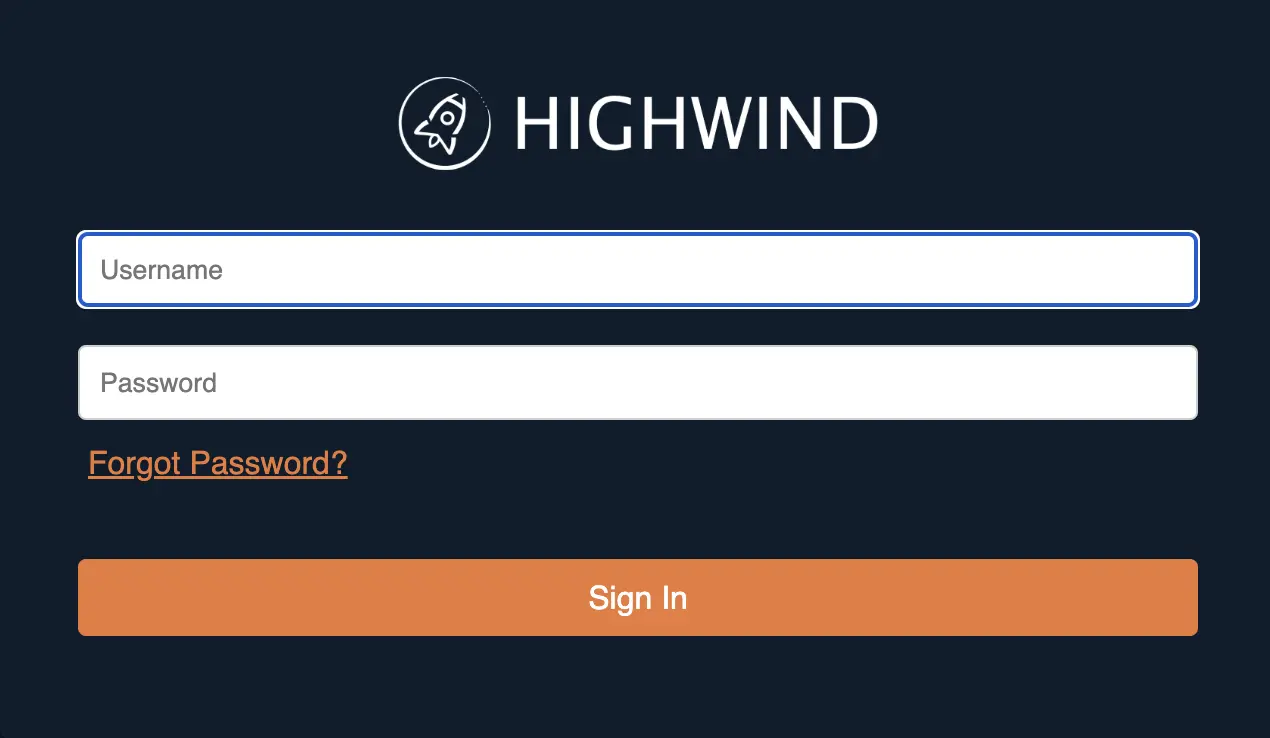 Highwind Login