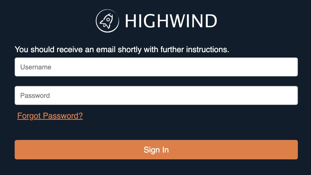 Highwind Login